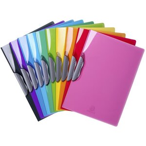 Chemise de présentation Clip-Design Iderama PP - A4 Couleurs assorties x 20 EXACOMPTA