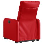 vidaXL Fauteuil inclinable électrique rouge similicuir