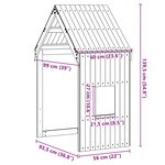 vidaXL Toit de lit pour enfants 60x99x139 5 cm bois de pin massif