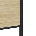 vidaXL Cadre de lit en métal sans matelas chêne sonoma 100x190 cm