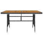 vidaXL Mobilier à dîner d'extérieur 7 Pièces Résine tressée Gris