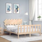 vidaXL Cadre de lit sans matelas 140x200 cm bois massif de pin