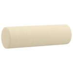 vidaXL Ensemble de canapés 2 Pièces avec coussins crème tissu