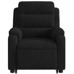 vidaXL Fauteuil inclinable électrique noir velours