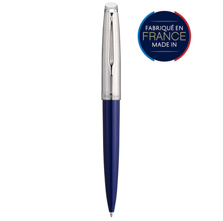 Waterman emblème stylo bille  bleu  recharge bleue pointe moyenne  coffret cadeau