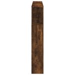 vidaXL Tête de lit à LED chêne fumé 140x18 5x103 5cm bois d'ingénierie