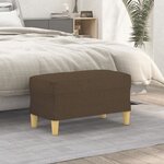 vidaXL Banc Marron 70x35x41 cm Tissu