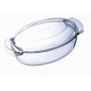 PYREX - 460A000/7143 - Cocotte ovale - 38cm * 23cm - Pyrex Classic - 4,4L +1,4L