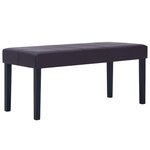 vidaXL Banc 106 cm Marron Similicuir