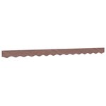 vidaXL Tissu de remplacement de cantonnière d’auvent rayure marron