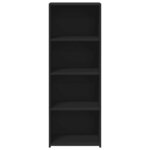 vidaXL Buffet haut noir 45x41x124 cm bois d'ingénierie