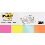 Étui de 4 x 50 marque-pages notes markers Post-it collection pop