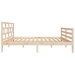vidaXL Cadre de lit Bois de pin massif 120x200 cm