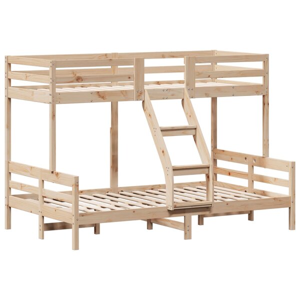 vidaXL Lit superposé 90x200/120x200 cm bois de pin massif