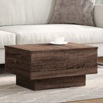 vidaXL Table basse chêne marron 60x45x31 cm bois d'ingénierie