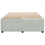 vidaXL Cadre de lit Gris clair 160x200 cm Velours