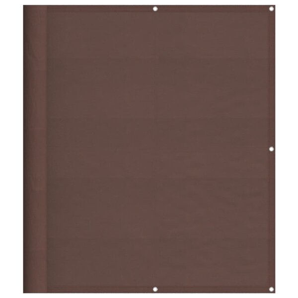 vidaXL Écran de balcon marron 120x700 cm 100  polyester oxford
