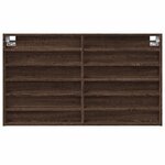 vidaXL Armoire à vitrine chêne marron 100x8 5x58 cm bois d'ingénierie