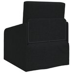 vidaXL Canapé Lit 2-en-1 Noir 65x80x83 cm Tissu