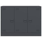 vidaXL Buffet anthracite 99x39x73 cm acier