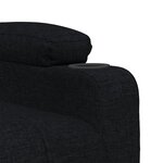 vidaXL Fauteuil inclinable électrique Noir Tissu