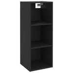 vidaXL Armoire murale Noir 34 5x32 5x90 cm Bois d'ingénierie