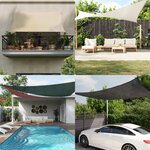 vidaXL Voile d'ombrage 160 g/m² Noir 2x3 m PEHD
