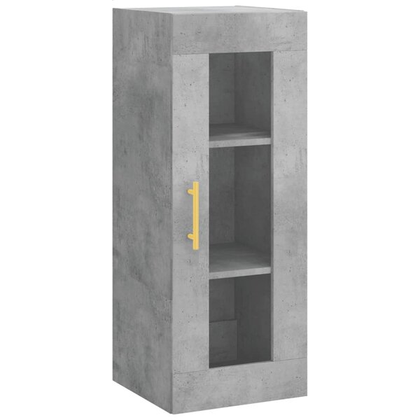 vidaXL Armoire murale gris béton 34 5x34x90 cm