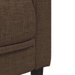 vidaXL Ensemble de canapés 3 Pièces marron tissu