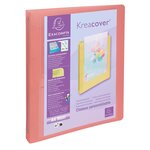 Classeur 4 Anneaux 30mm Polypropylène Kreacover Pastel - A4 Maxi - Couleurs Assorties - X 15 - Exacompta