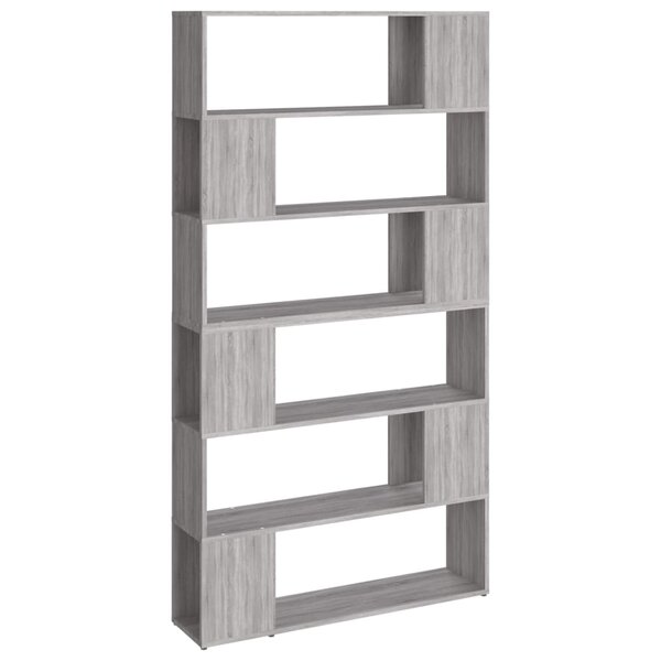 vidaXL Bibliothèque/Séparateur de pièce sonoma gris 100x24x188 cm