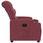 vidaXL Fauteuil inclinable Rouge bordeaux Tissu