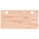 vidaXL Dessus de bureau 80x40x4 cm bois massif de hêtre