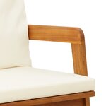 vidaXL Chaises de jardin 2 Pièces 59 5 x 65 x 71 5 cm Bois massif d'acacia