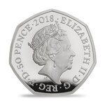 Pièce de monnaie 50 Pence Royaume-Uni Le Tailleur de Gloucester 2018 – Argent BE