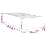 vidaXL Cadre de lit Vert foncé 80x200 cm Velours