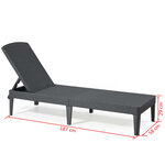 Keter Chaise longue Jaipur Graphite 235162