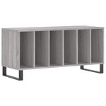 vidaXL Armoire à disques sonoma gris 100x38x48 cm bois d'ingénierie