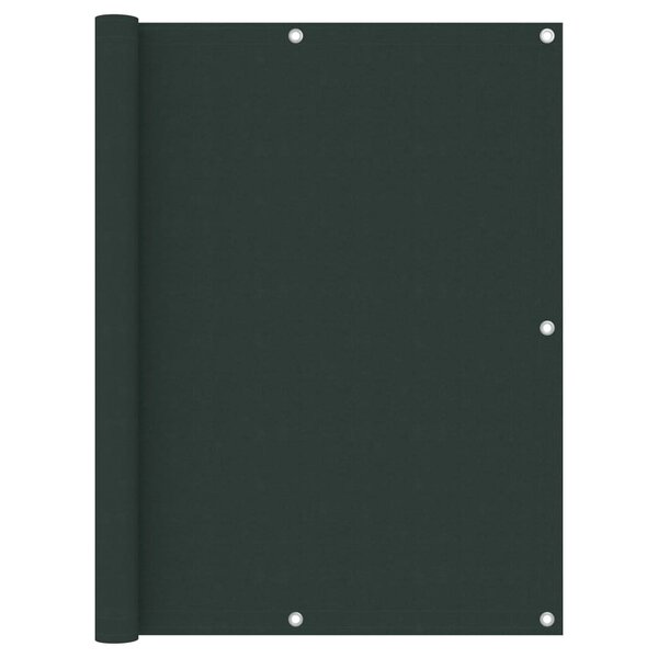 vidaXL Écran de balcon Vert foncé 120x500 cm Tissu Oxford