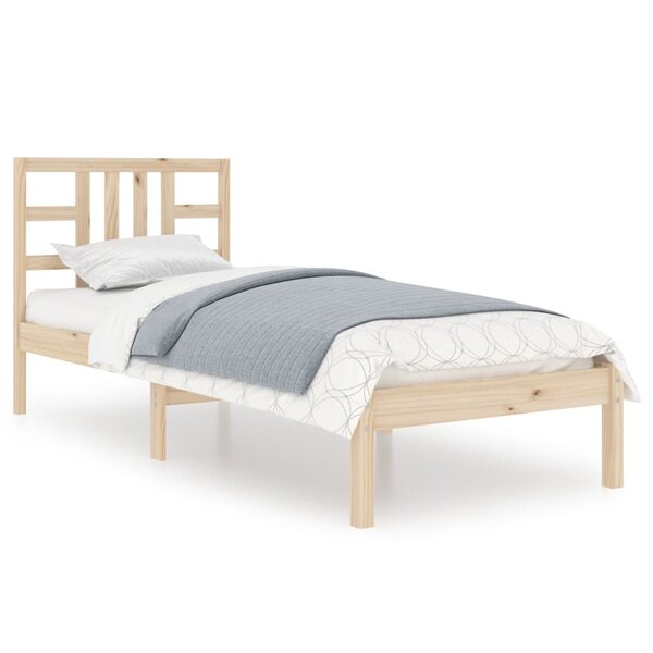vidaXL Cadre de lit bois massif 90x190 cm simple