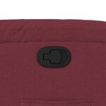vidaXL Fauteuil inclinable Rouge bordeaux Tissu