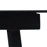 vidaXL Ensemble à manger de jardin 7 Pièces Noir Rotin PVC