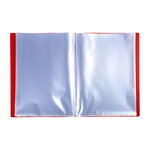 Protège-documents polypropylène souple pour papier a4 - 60 vues  - rouge