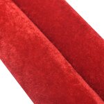 vidaXL Corde de colonne Rouge et argenté Velours