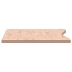 vidaXL Dessus de bureau 110x(55-60)x2 5 cm bois massif de hêtre