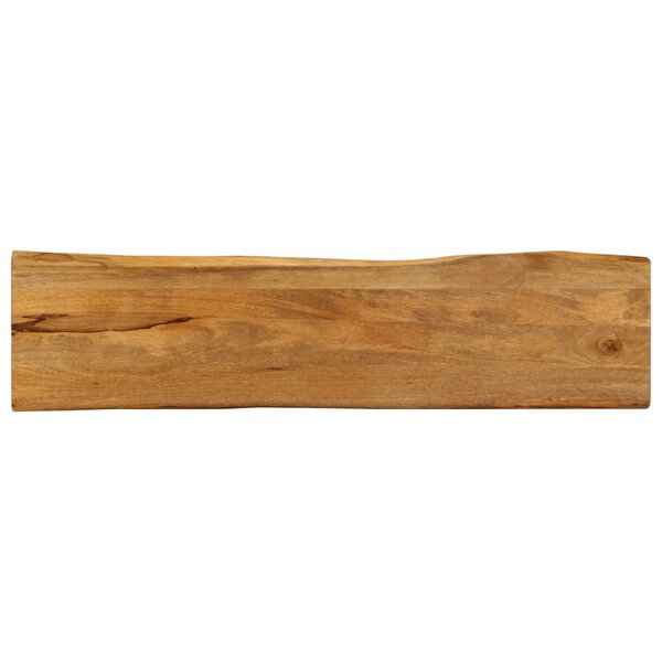 vidaXL Dessus de table 180x40x3 8 cm bord vivant bois massif manguier