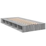 vidaXL Cadre de lit sonoma gris 100x200 cm bois d'ingénierie