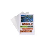 Sachet 100 Pochettes Polypropylène Lisse 12/100e - A5 - Cristal - X 10 - Exacompta