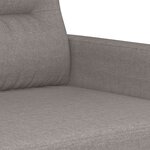 vidaXL Fauteuil Taupe 60 cm Tissu