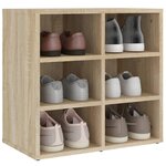vidaXL Armoire à chaussures Chêne Sonoma 52 5x30x50 cm